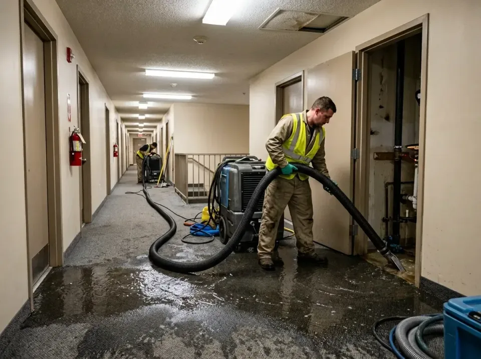 multi-unit-apartment-hallway-f-005 — frequently asked questions, Emergency Burst Pipe Water Extraction & Removal in Klamath…